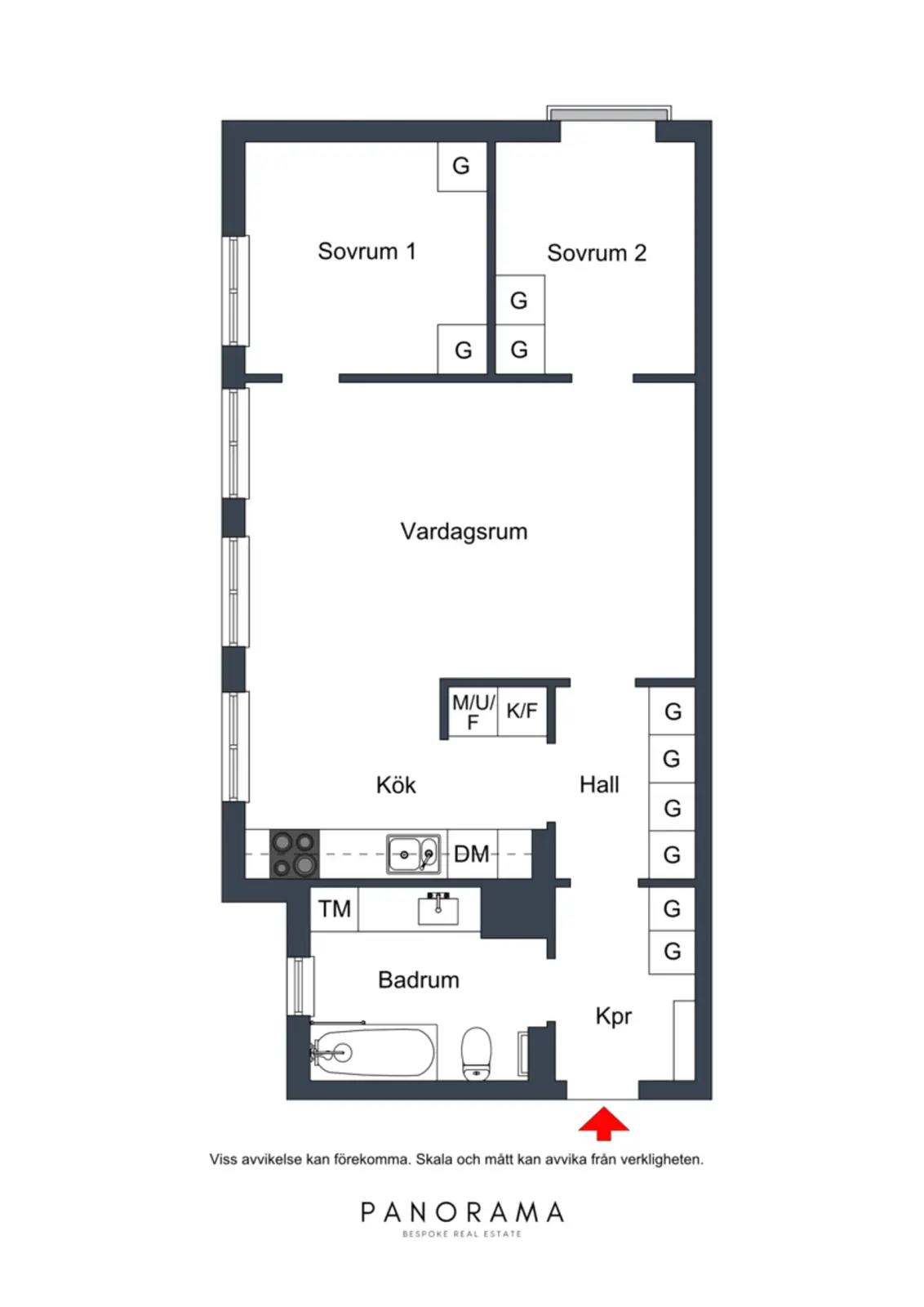 Floor plan for Birger Jarlsgatan 123