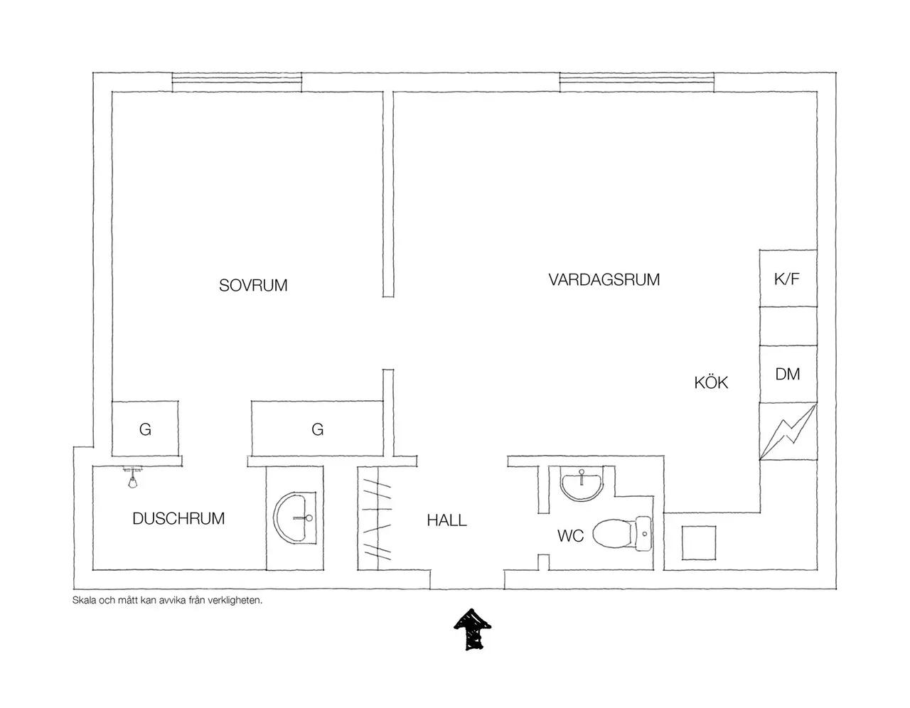 Floor plan for Vanadisvägen 24