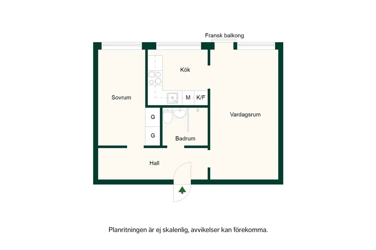 Planritning för Spelvägen 1