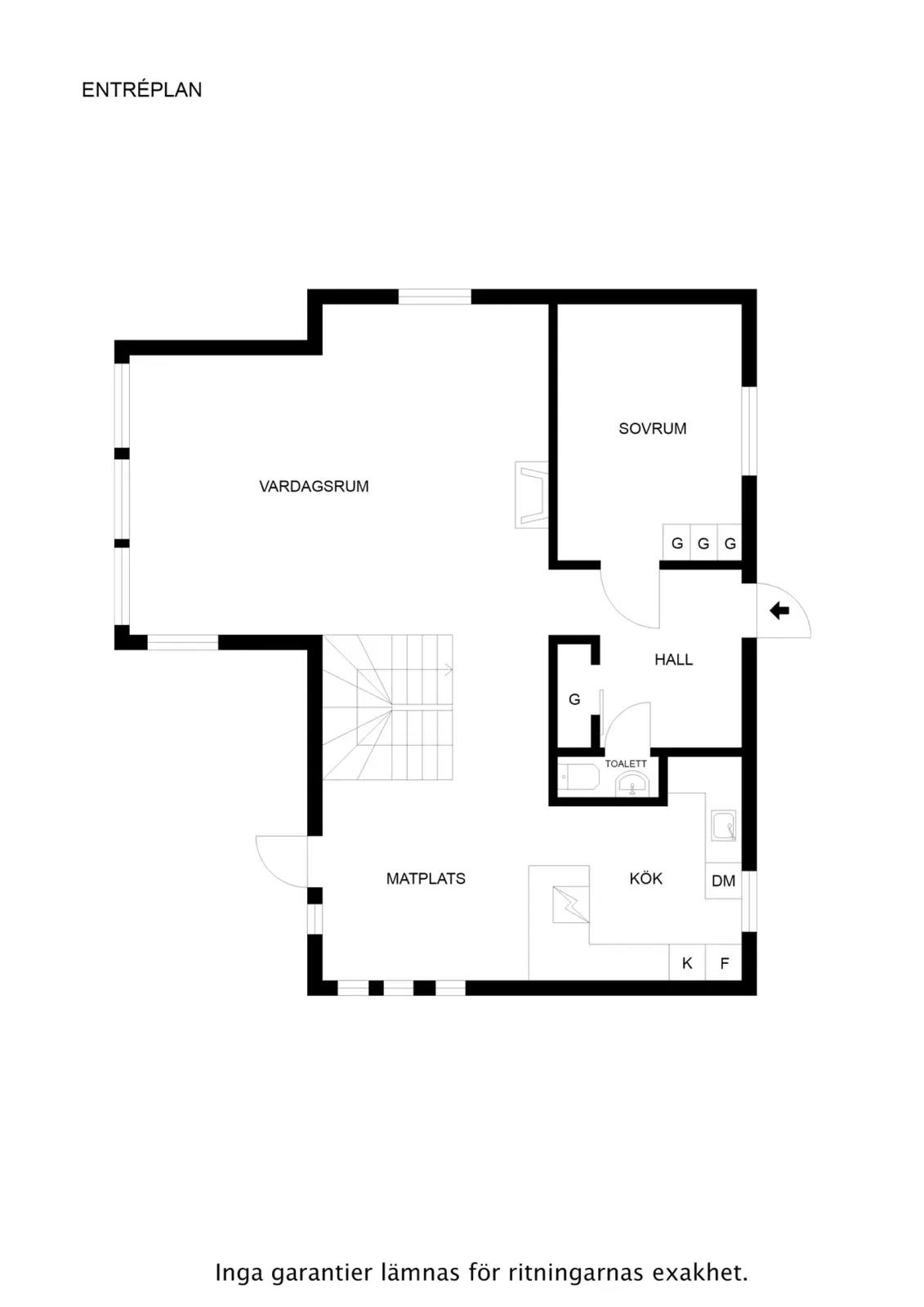 Floor plan for Knöde 122