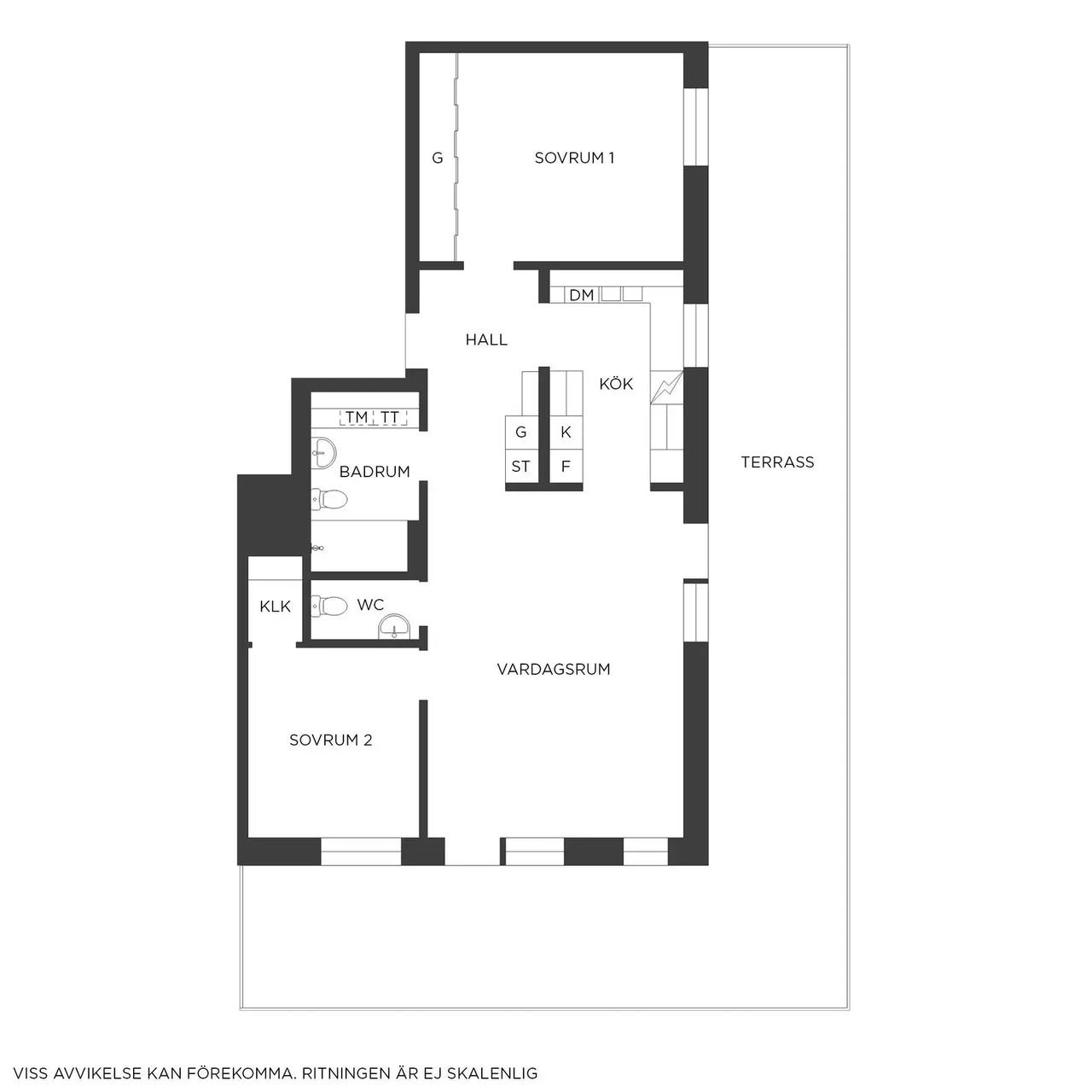 Floor plan for Fritiof Anderssons gata 3