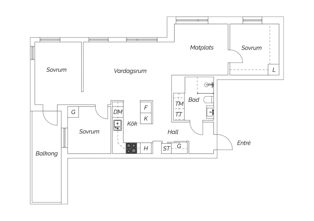 Floor plan for Barrskogsvägen 5