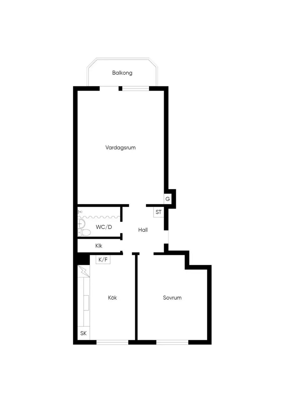 Floor plan for Lysingsvägen 11B