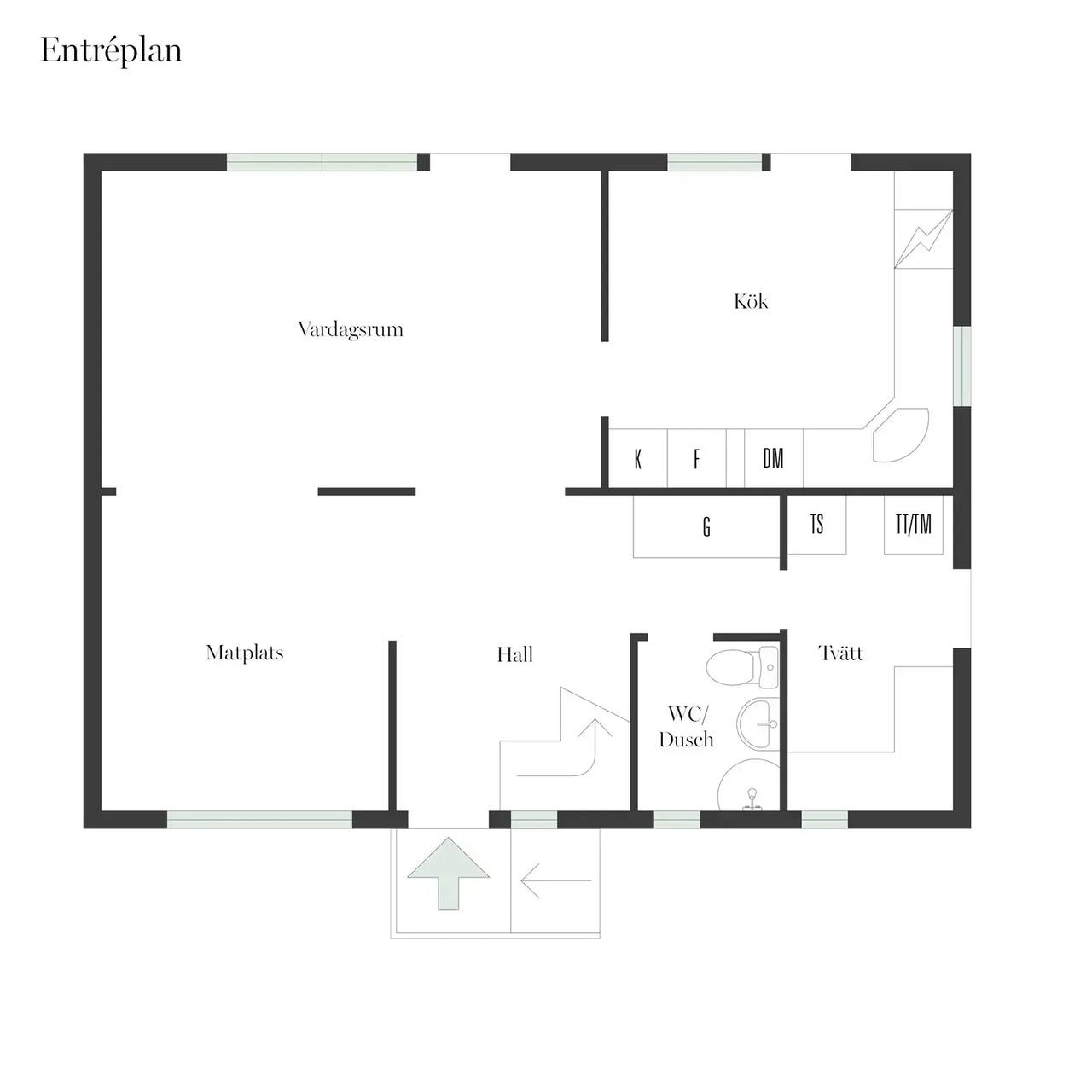 Floor plan for Lingonvägen 18