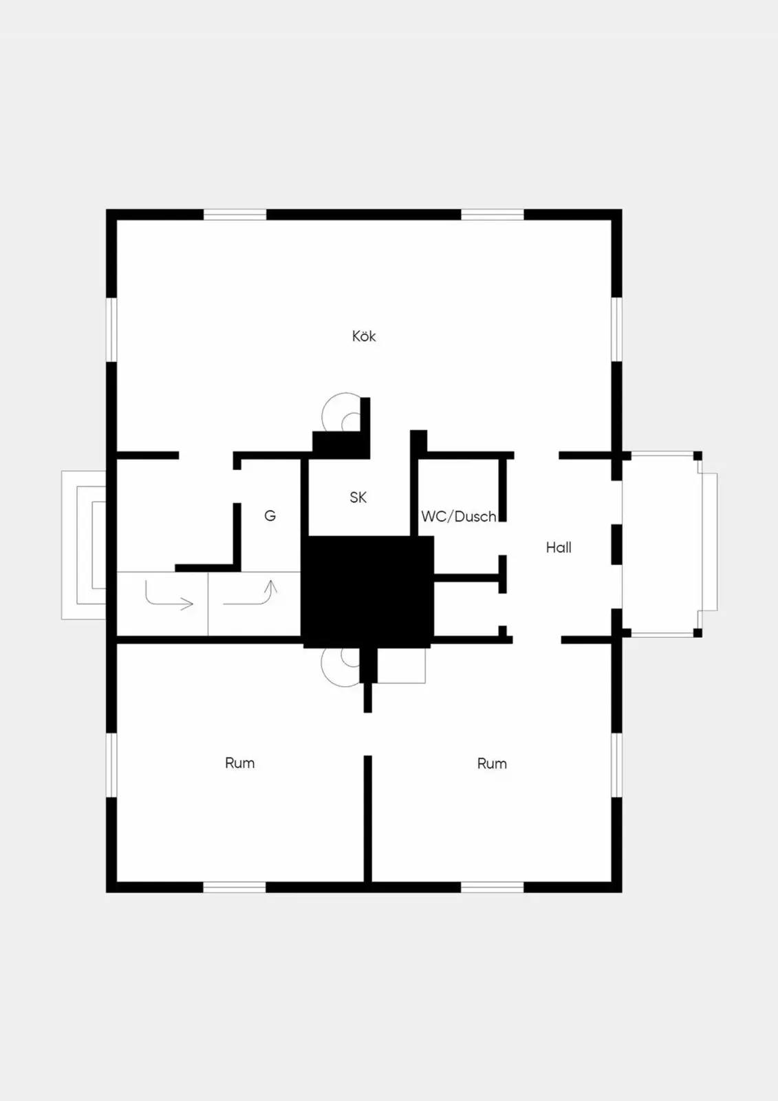 Floor plan for Smedbygatan 9