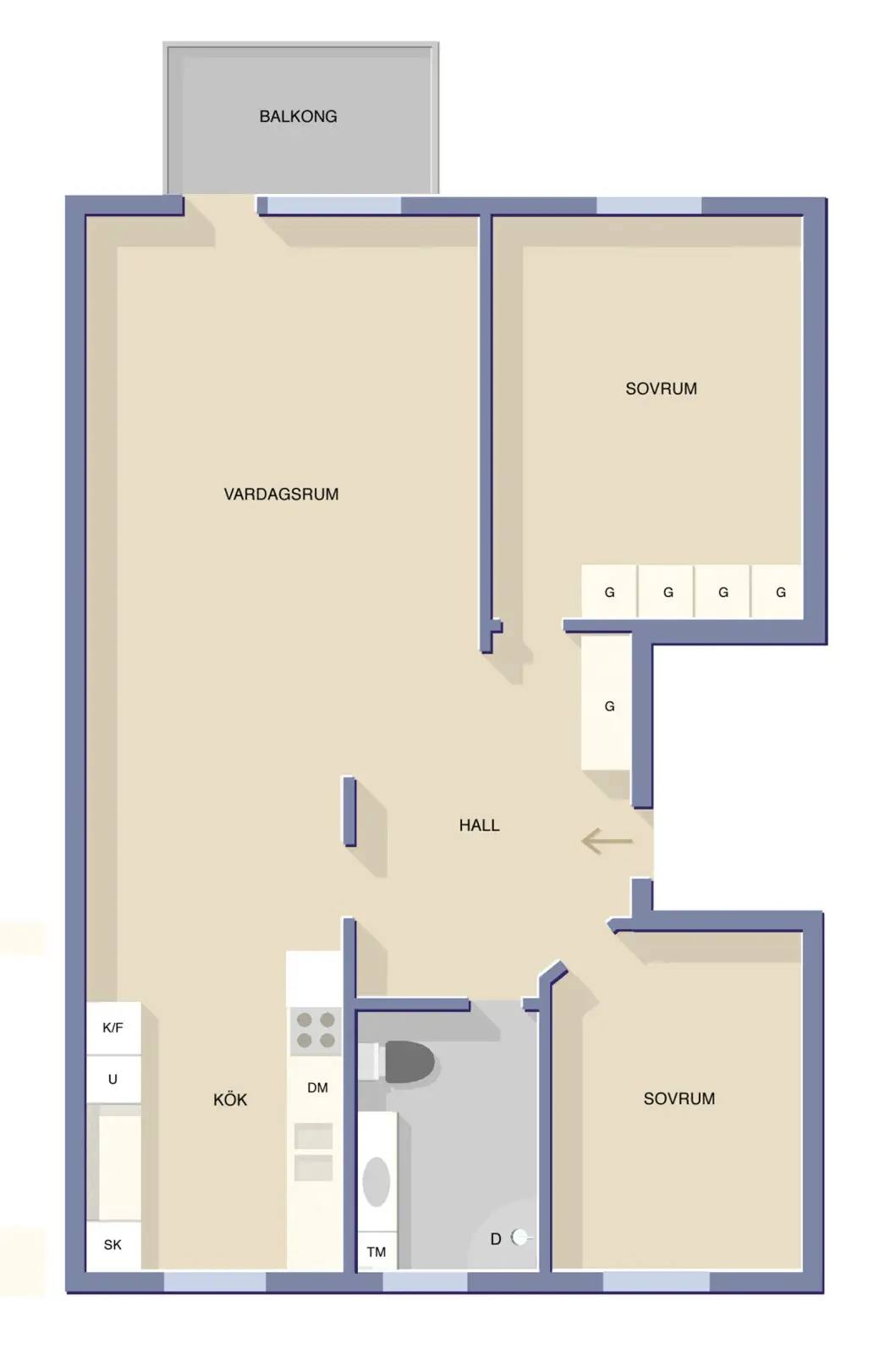 Floor plan for Lerbäcksgränd 26