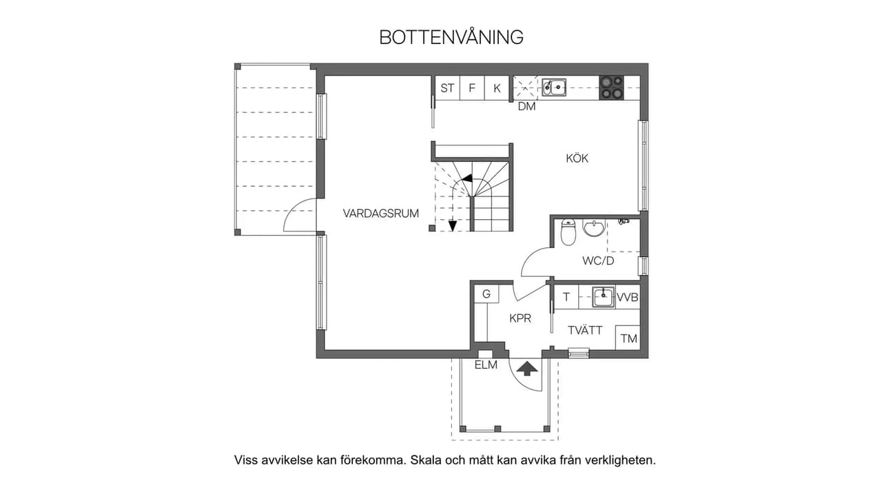 Floor plan for J A Linders väg 10