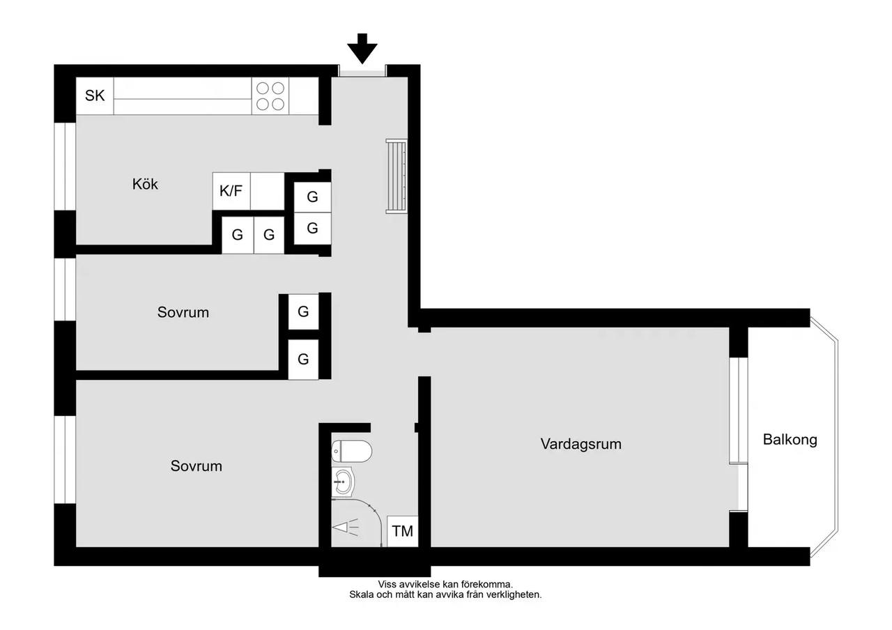 Planritning för Murargatan 30B