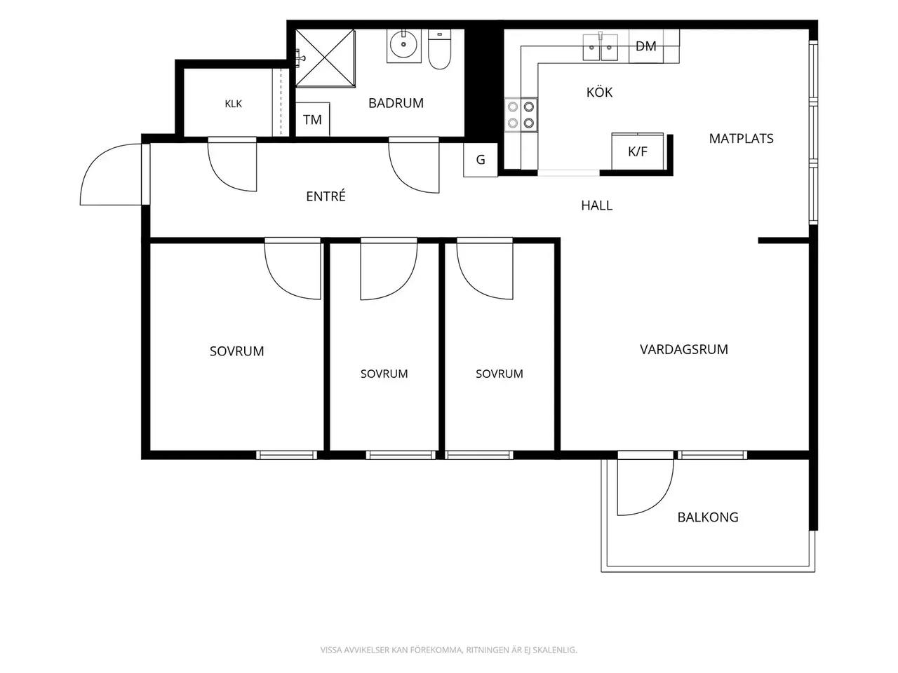 Floor plan for Norrskensbacken 15