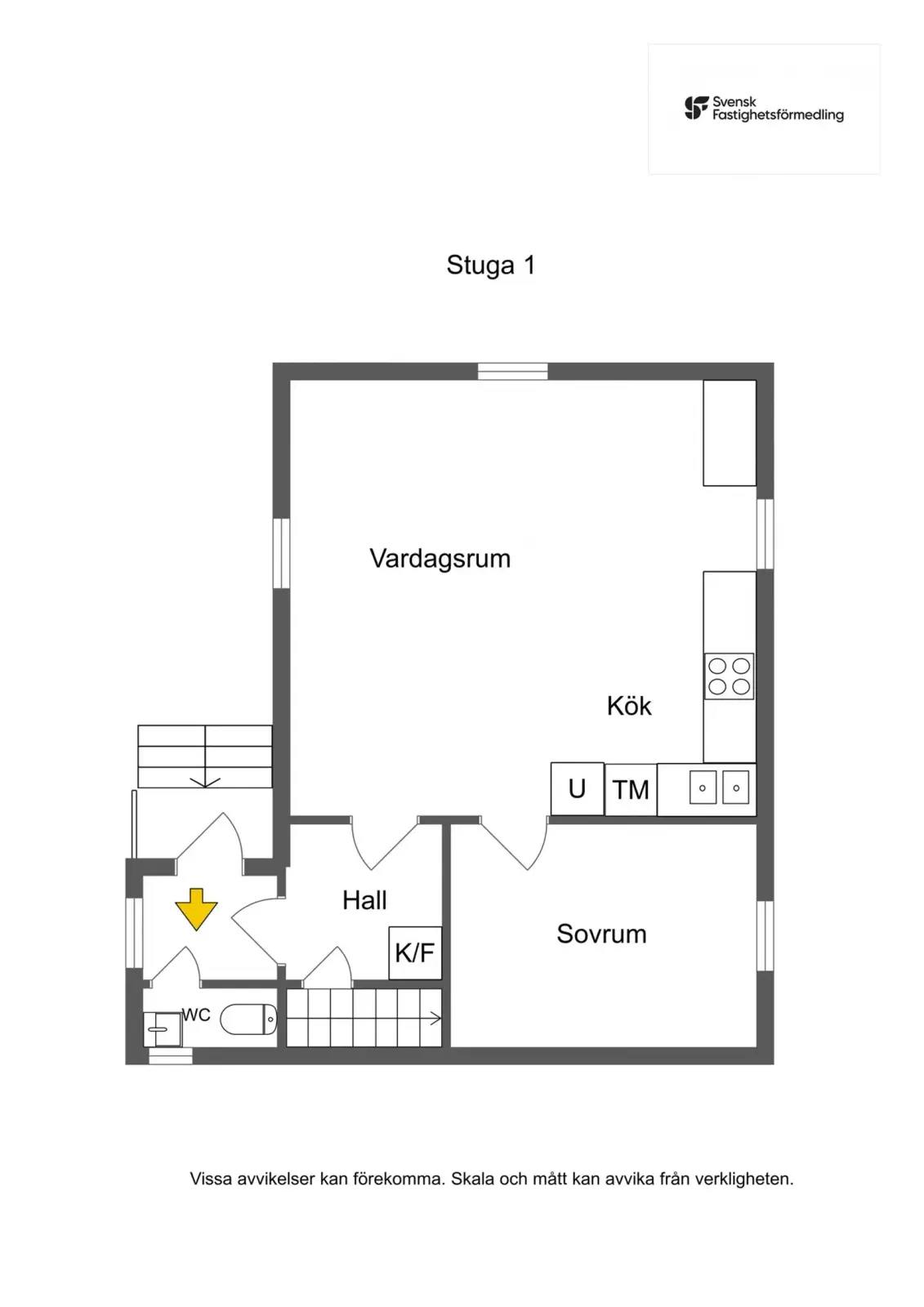 Floor plan for Fjäll Skaterud