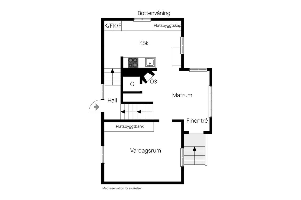 Floor plan for Norra Hansegatan 10