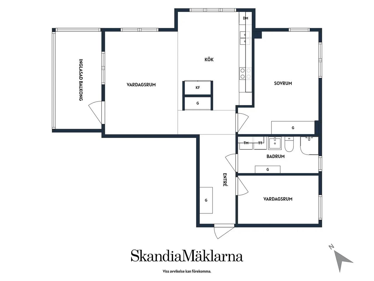 Planritning för Stabsvägen 13