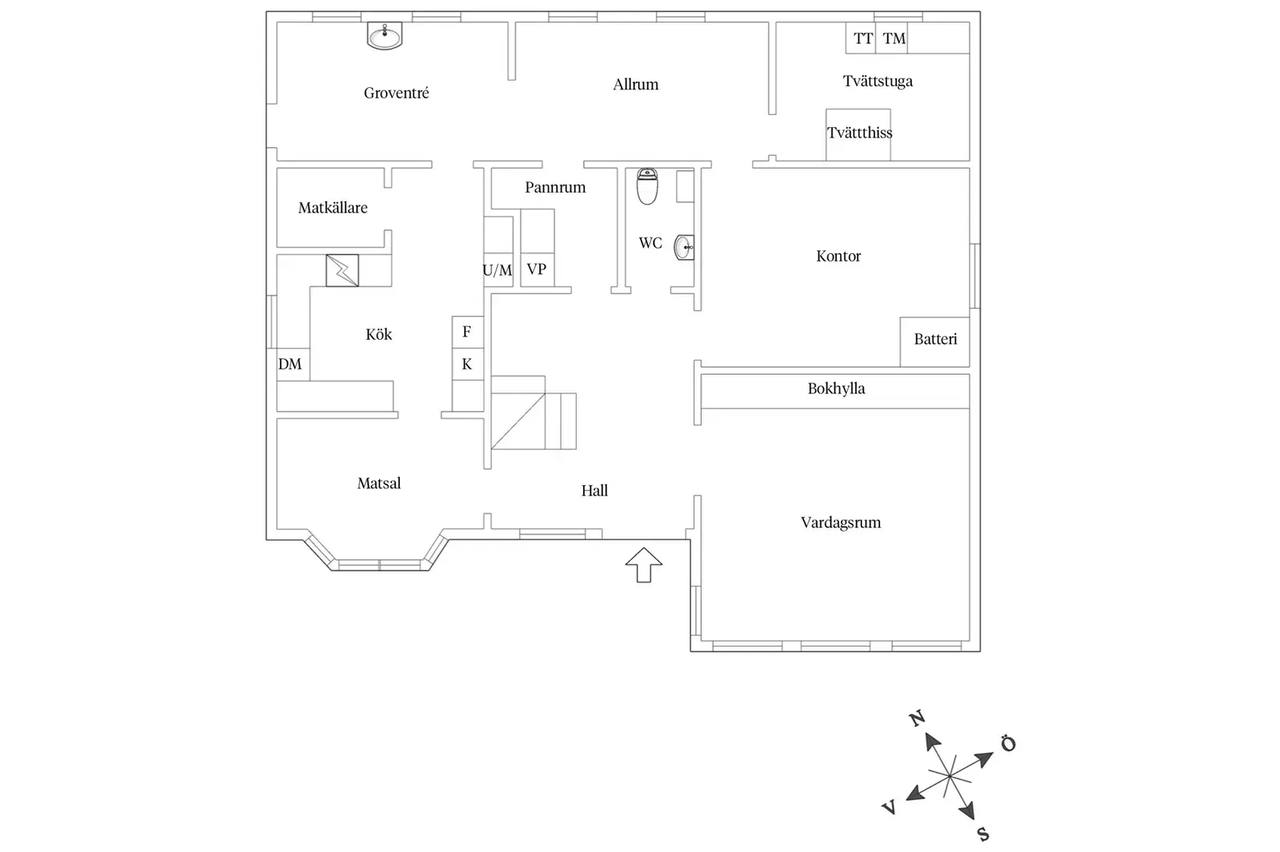 Floor plan for Askims Stationsväg 16