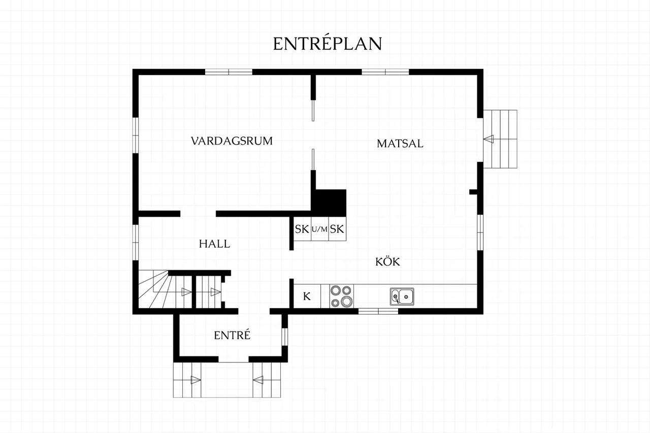 Planritning för Barrstigen 6
