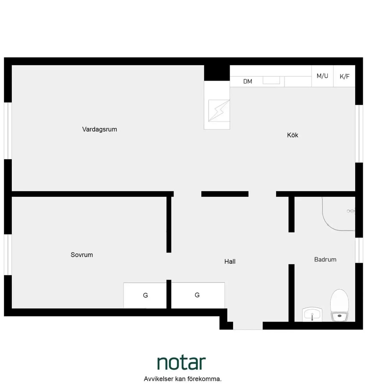 Floor plan for Skonertvägen 9B