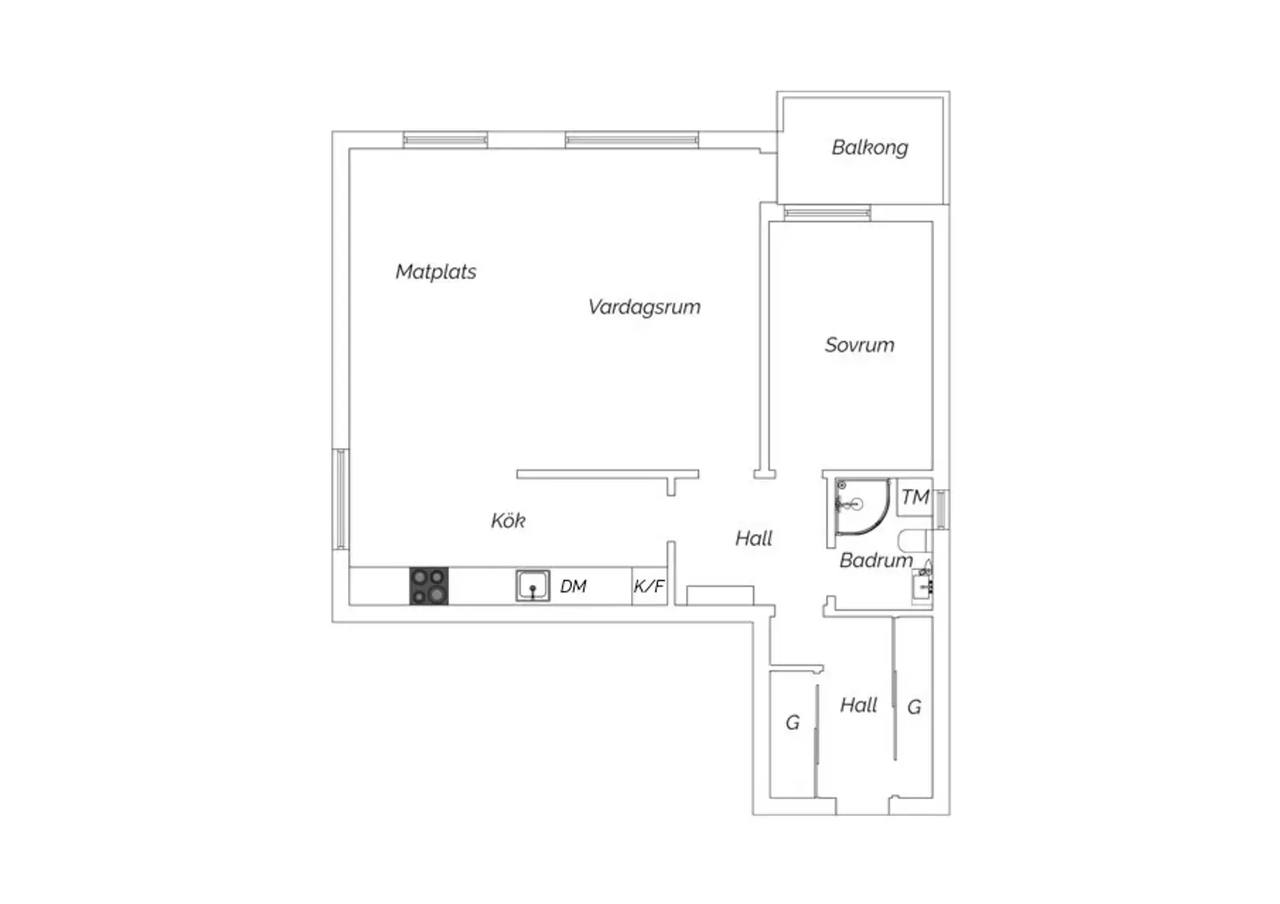 Floor plan for Kopparmyntsgatan 9