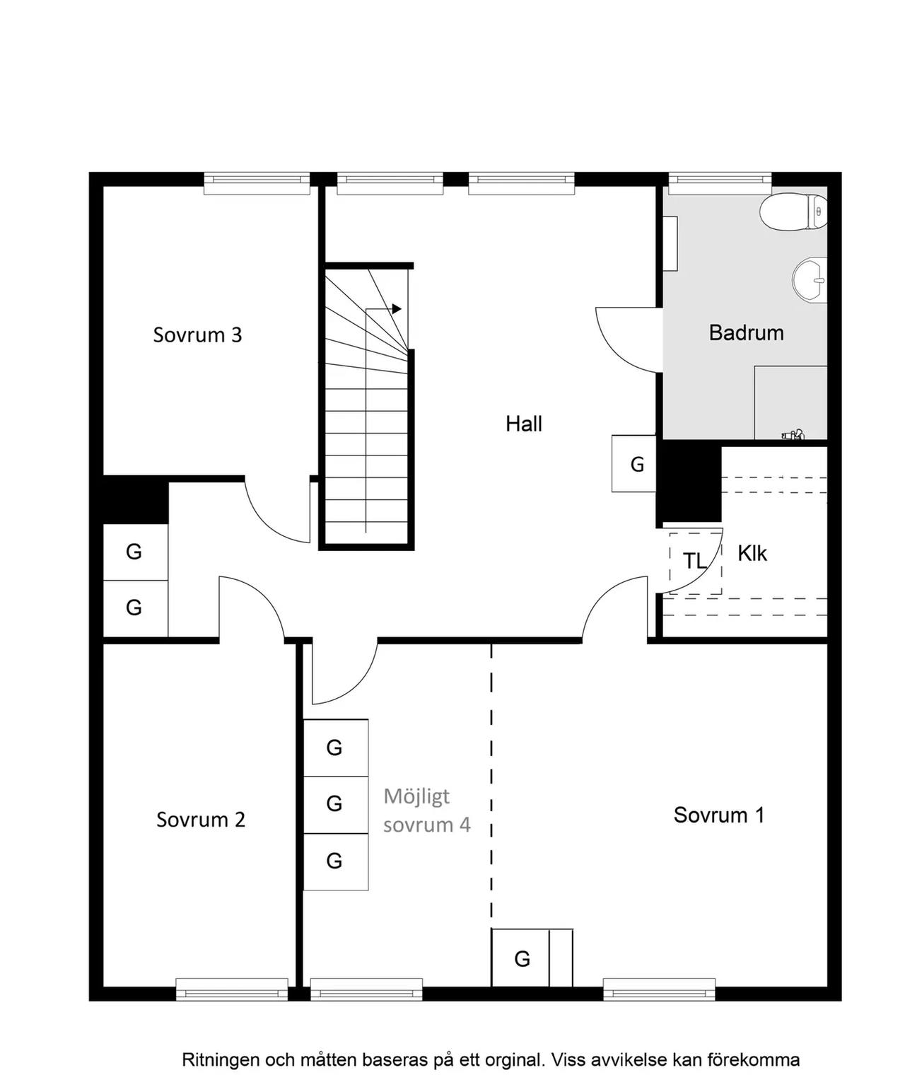 Floor plan for Läxvägen 13