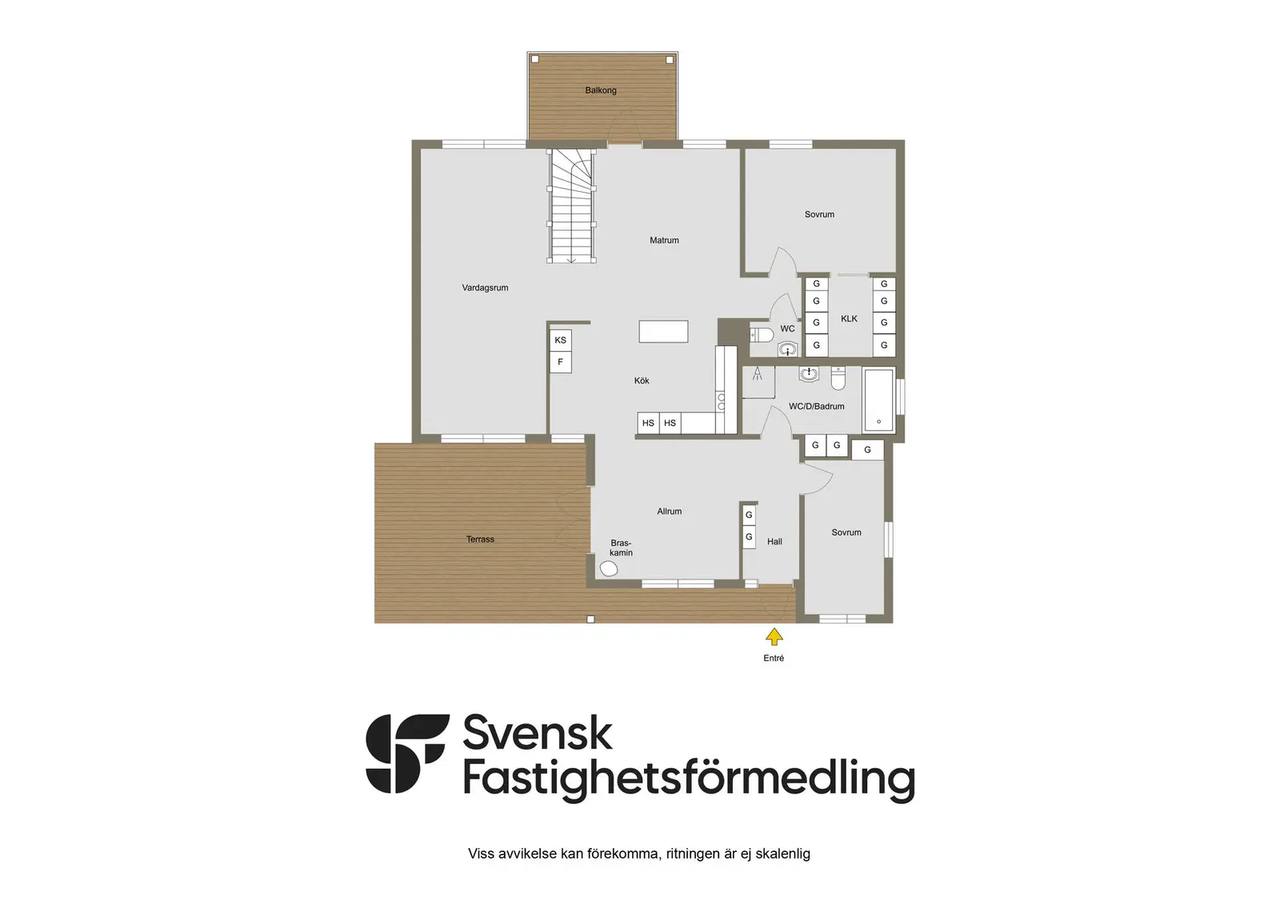 Floor plan for Måndalsvägen 2B