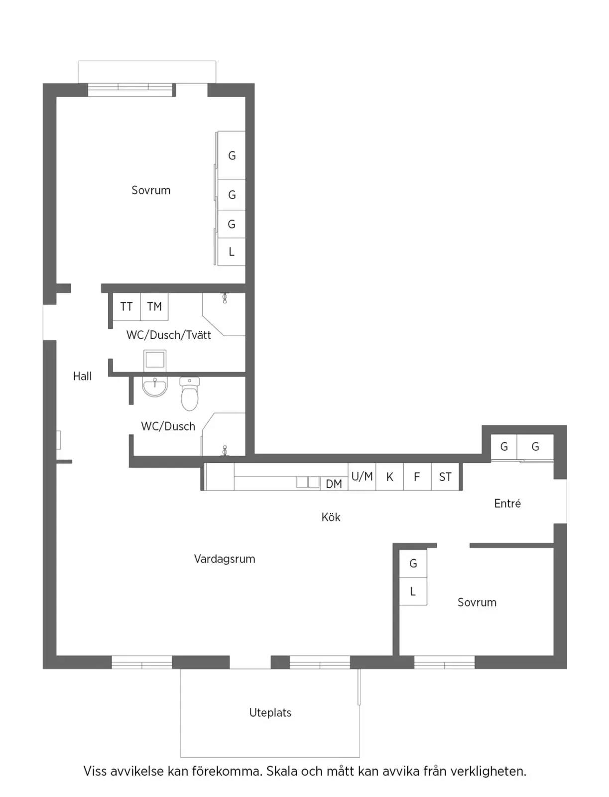 Floor plan for Boulevarden 91