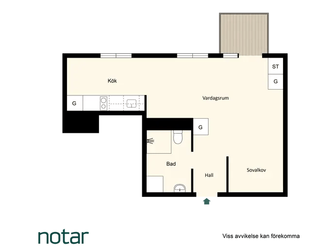 Floor plan for Diktarvägen 13