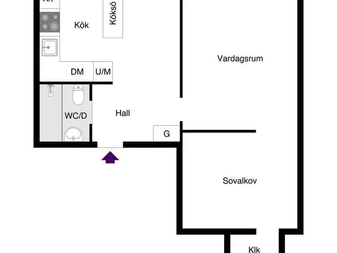 Floor plan for Uppfartsvägen 12
