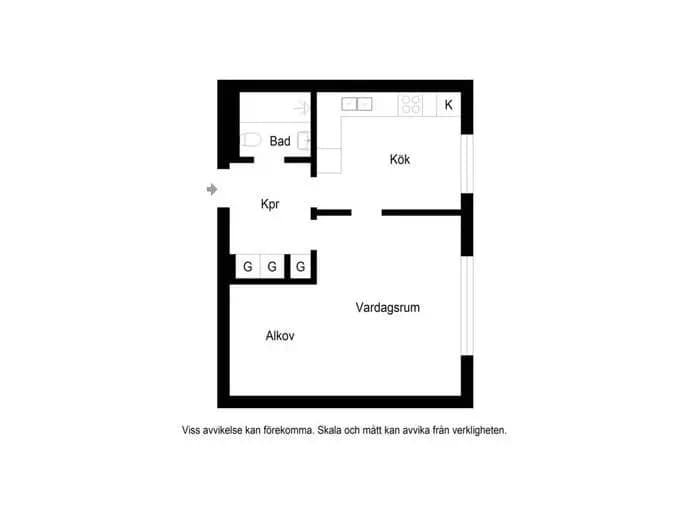 Planritning för Backvägen 3