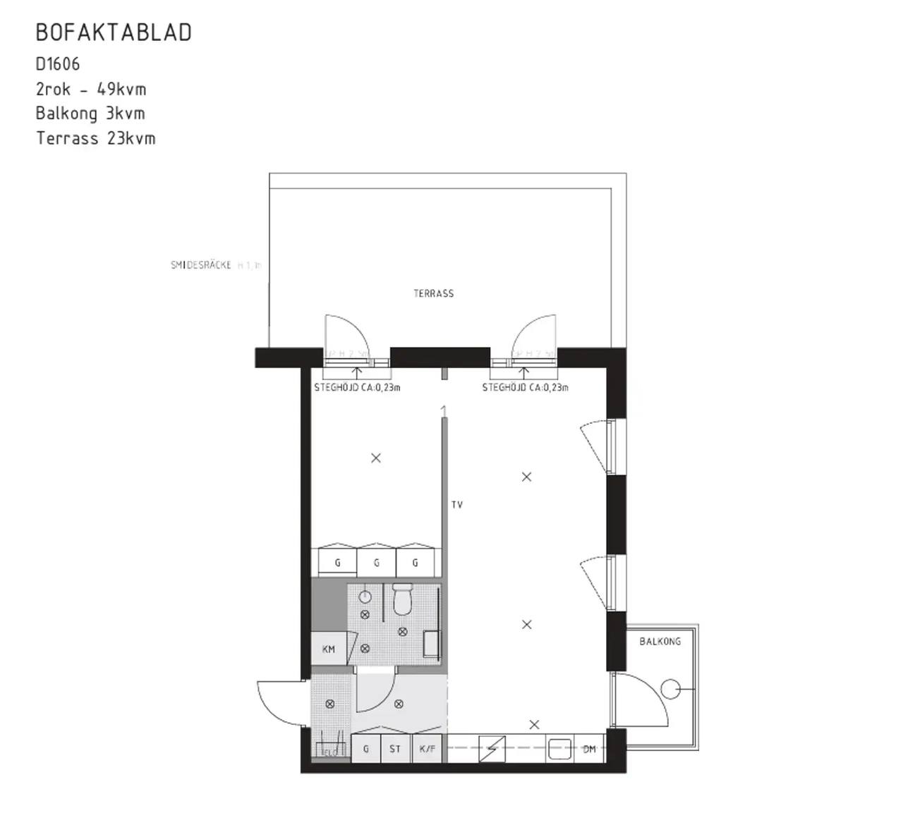 Floor plan for Vintergatan 2D