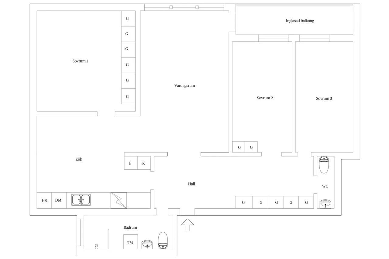 Floor plan for Noleredsvägen 8