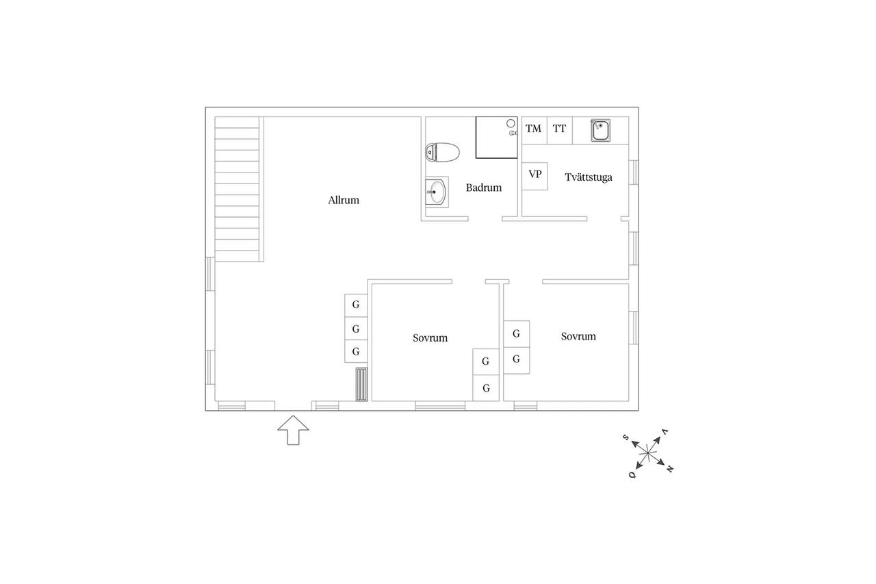 Planritning för Stommavägen 43