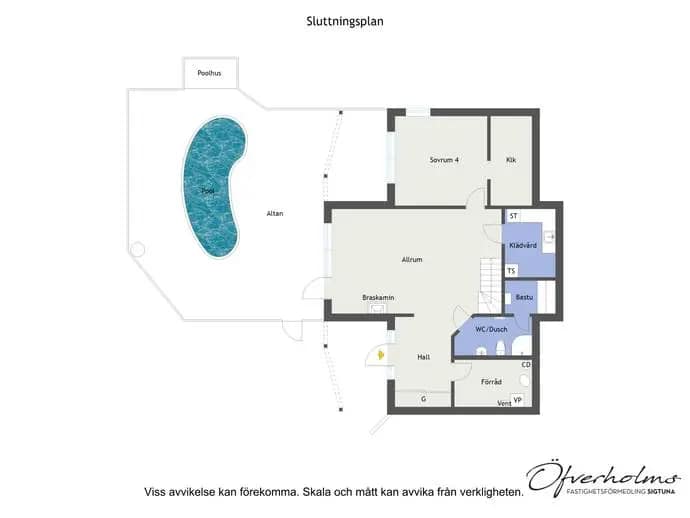Floor plan for Olof Skötkonungs väg 20