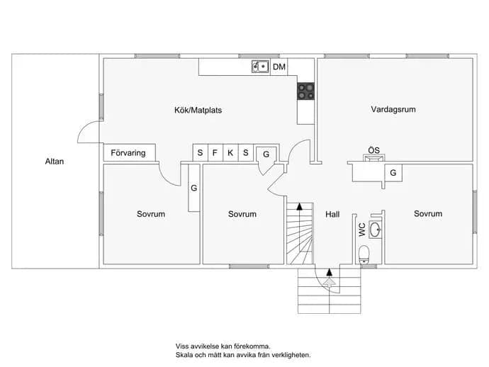 Floor plan for Långpannestigen 8