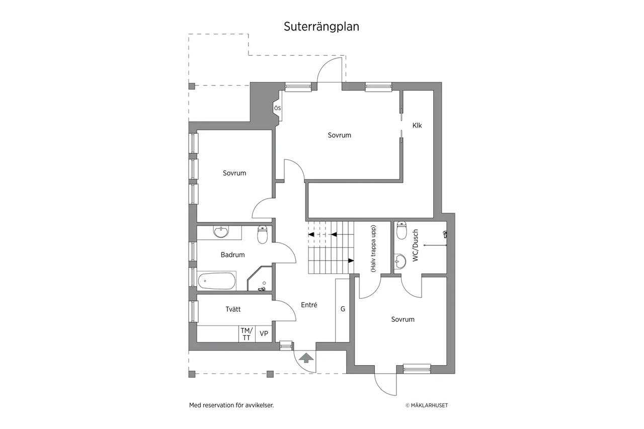 Floor plan for Ekmans väg 26
