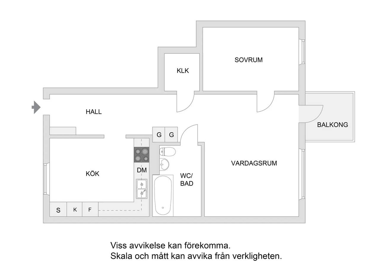 Planritning för Horisontvägen 87b, 2tr