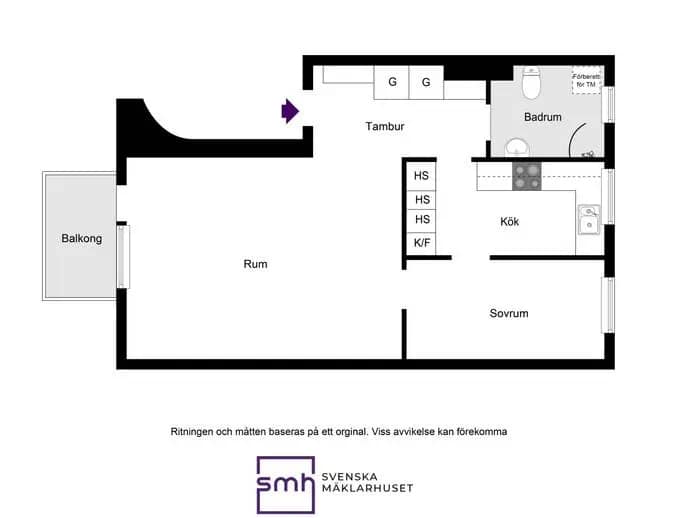 Floor plan for Vävstolsvägen 5 2tr