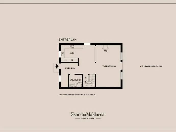 Floor plan for Källtorpsvägen 31A