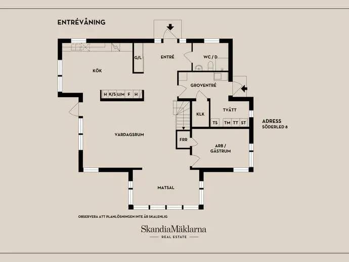 Floor plan for Söderled 8