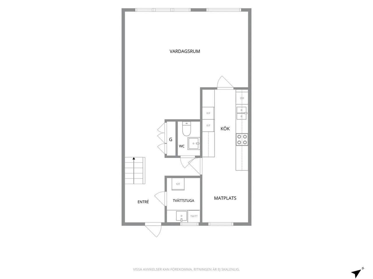 Planritning för Tegelbruksgatan 36D