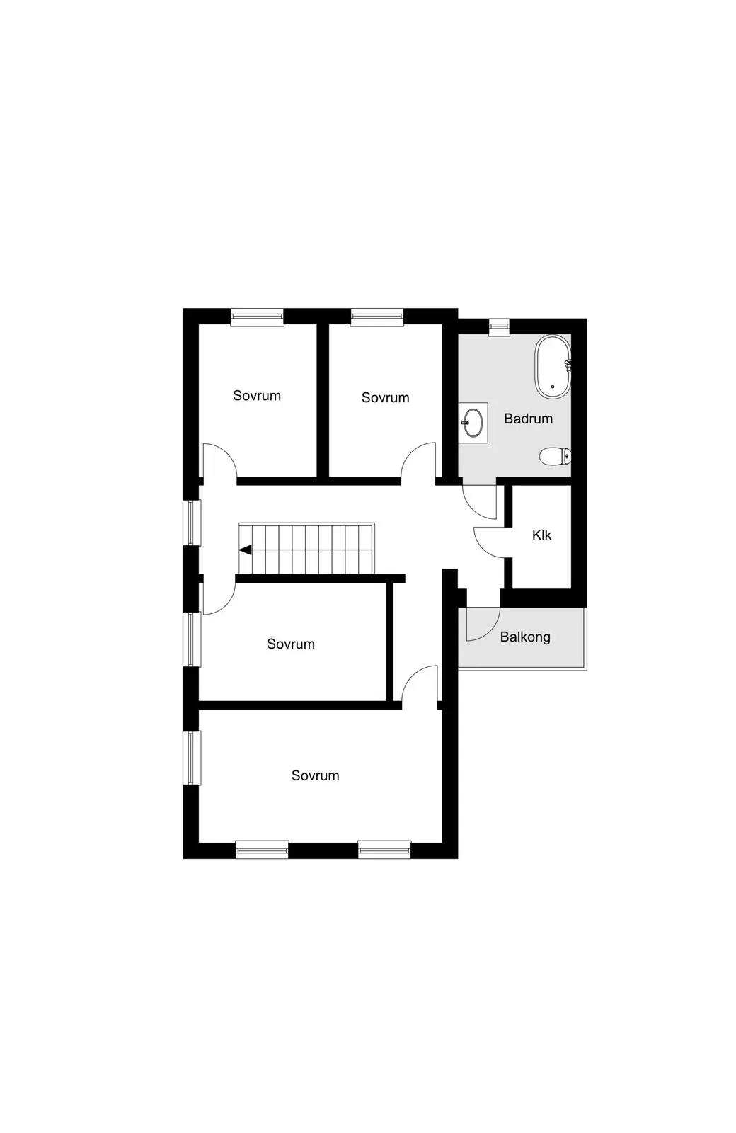 Planritning för Junkervägen 12
