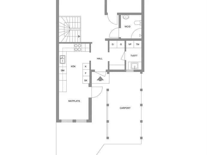 Floor plan for Uranusgatan 7