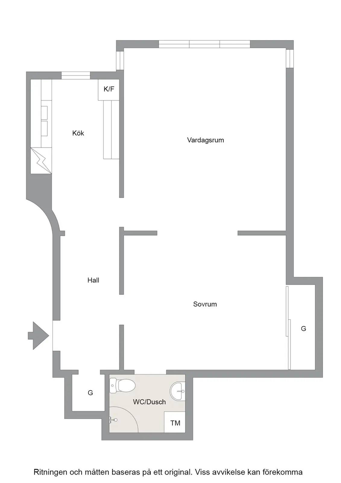 Planritning för Blanchegatan 4