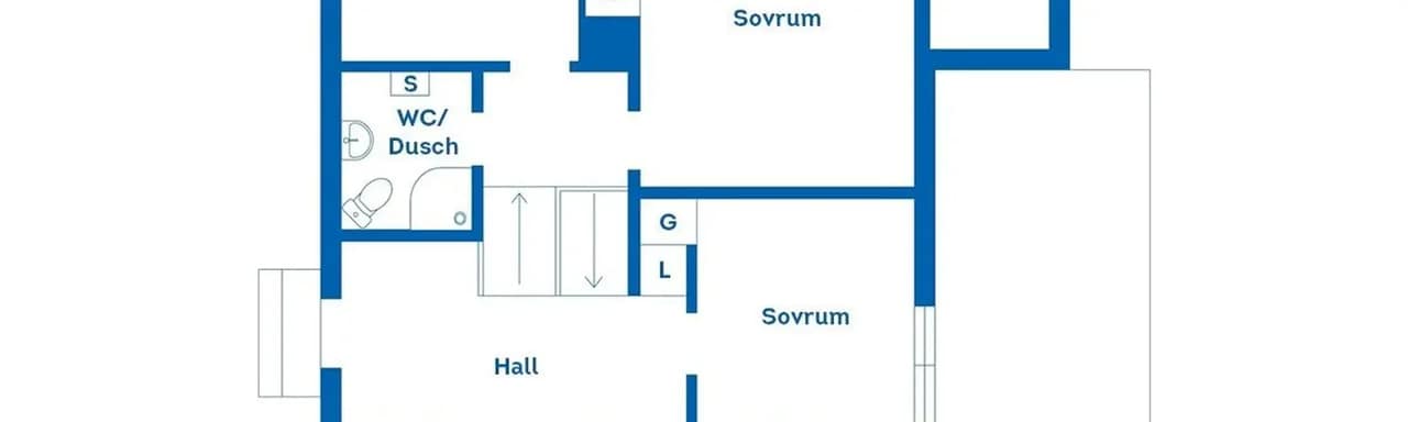 Floor plan for Sidogången 4