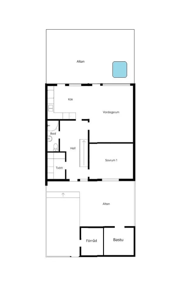 Floor plan for Korpvägen 36