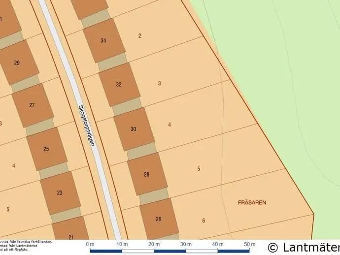 Planritning för Skogstorpsvägen 30