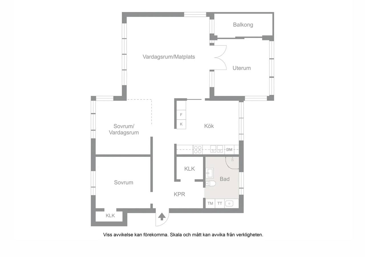 Floor plan for Ivars väg 4