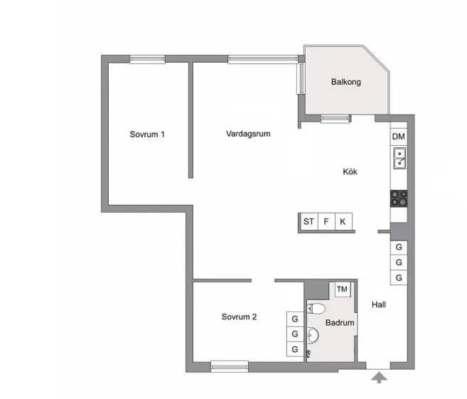 Floor plan for Mjölnerbacken 67