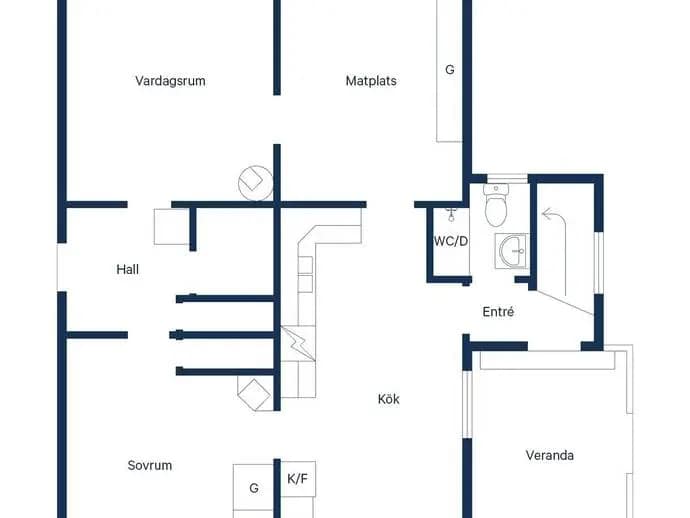 Planritning för Tånnö Stenhyltan 1