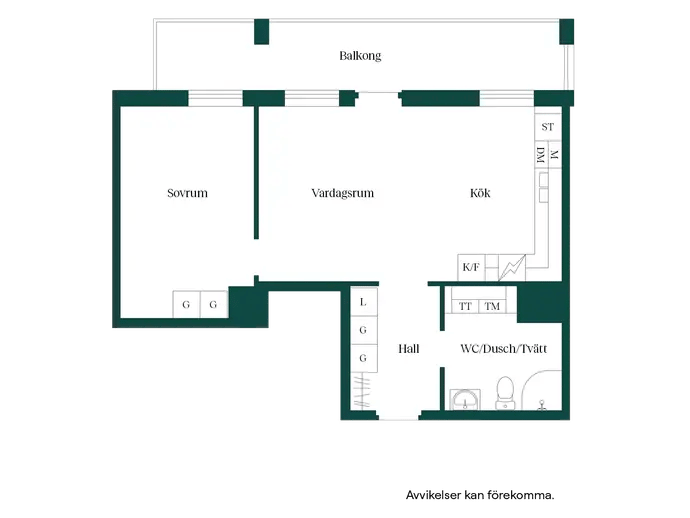 Floor plan for Båtbyggargatan 23