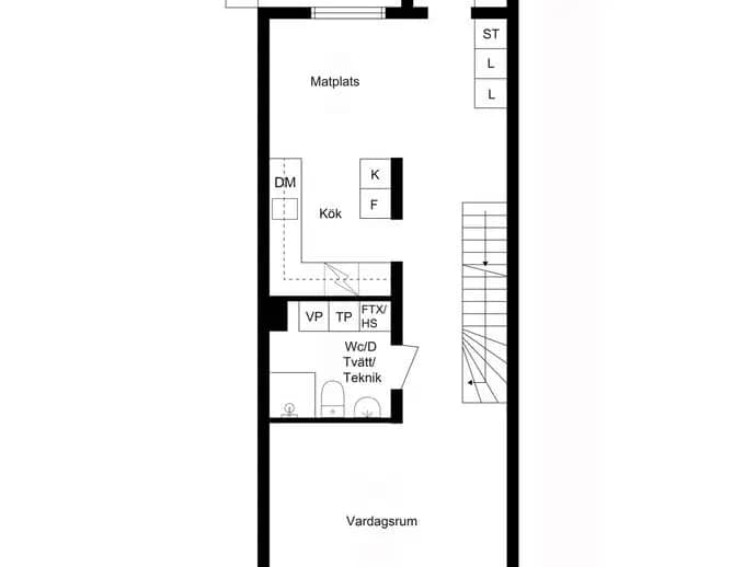 Floor plan for Ljusdalsgatan 41