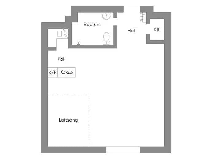 Planritning för Kammakargatan 64A