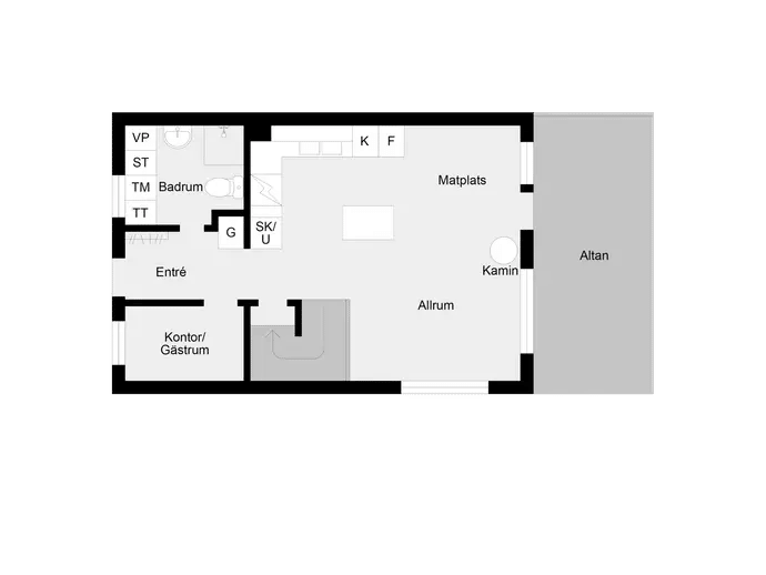 Floor plan for Norrgårdsvägen 14C
